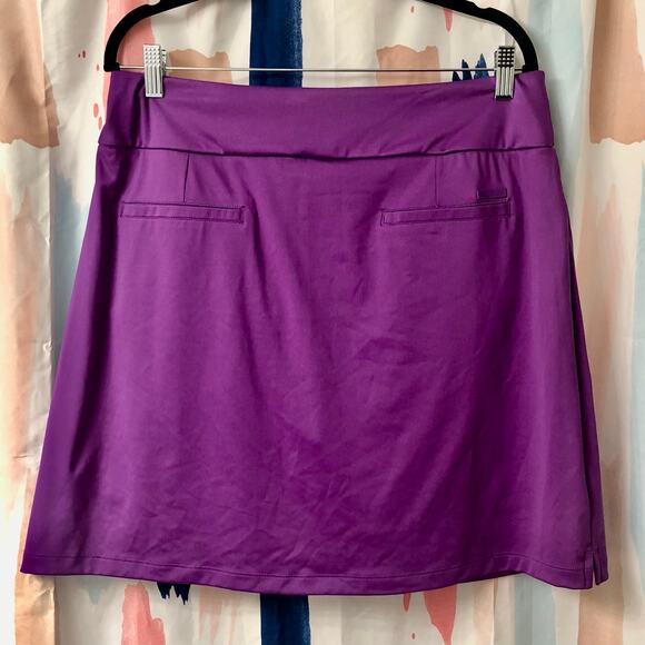 Adidas Women’s Solid Skort in Purple Size Long Large (LL) - Picture 5 of 11